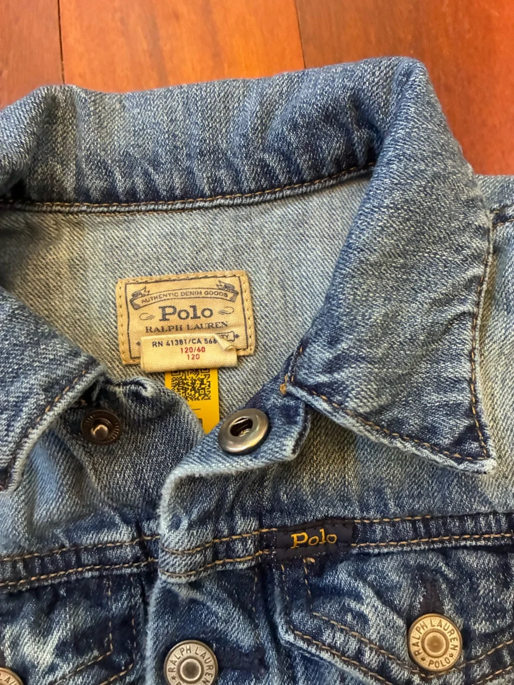 Polo Ralph Lauren Kids Girls Blue Denim Jean Jacket size 6